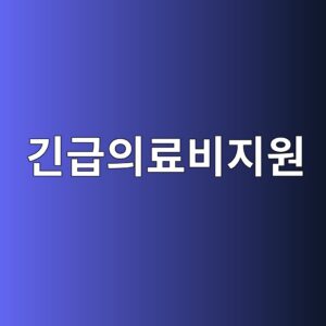 긴급의료비지원제도 조건 및 신청방법 (+준비서류와 횟수제한 여부) 3 eab8b4eab889ec9d98eba38cebb984eca780ec9b90 1789547615