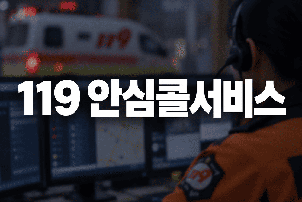 119 안심콜 서비스 등록하는 방법 및 이용방법 안내 (u119.nfa.go.kr) 1 119 안심콜서비스 긴급상황 배너 1 1