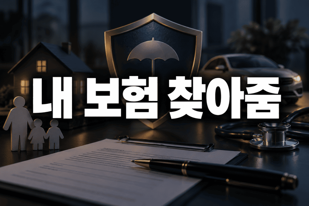 내 보험 찾아줌 든든한 보호의 상징 1 2 1