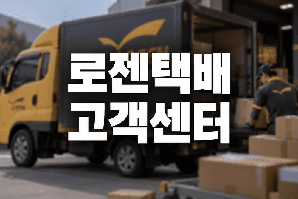 로젠택배 고객센터 전화번호와 민원 상담원 연결방법 배송조회하기 1 로젠택배 고객센터 물류 현장 1 1
