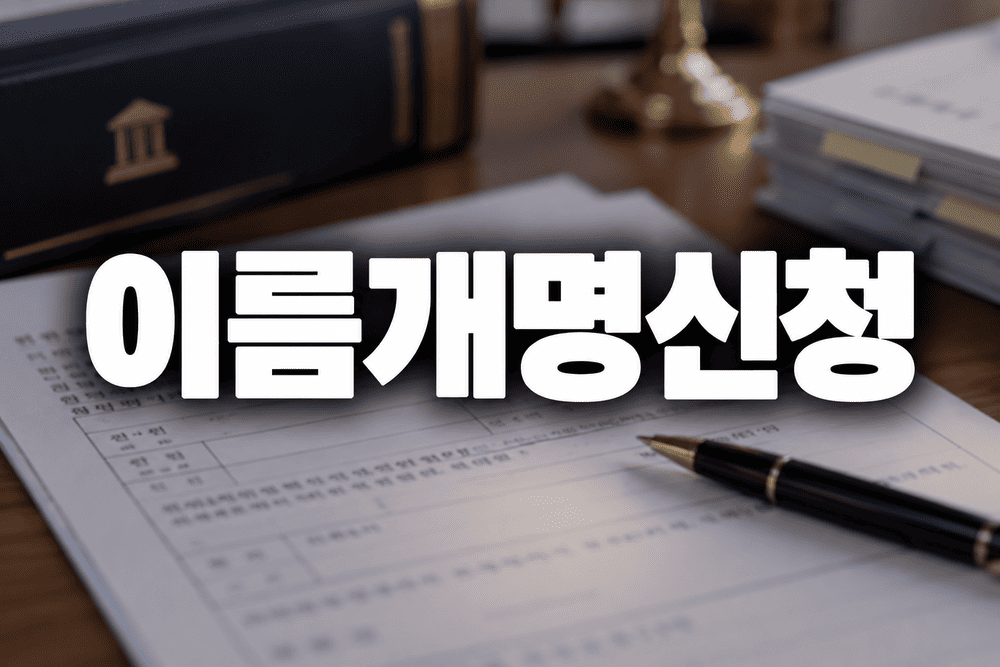 이름개명신청