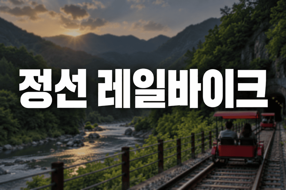 정선 레일바이크 산골짜기 여행 1 1